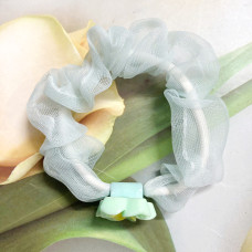 Dây cột tóc thun vải voan hình hoa DAY27 Dây cột tóc thun vải voan hình hoa DAY27