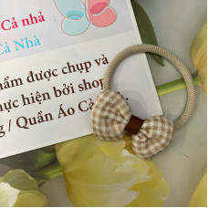 Dây cột tóc thun đen nơ to - DBT48 Dây cột tóc thun đen nơ to - DBT48