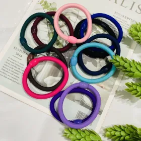 Dây cột tóc thun to màu trơn - Day39