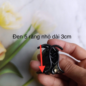 Kẹp tóc gấp tóc 5 răng loại nhỏ dùng kẹp nữa tóc sau - dài 3cm Gap29