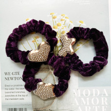 Cột tóc nhung kết cườm nhiều màu - TN2 Cột tóc nhung kết cườm nhiều màu - TN2