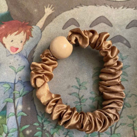 Dây cột tóc buộc tóc nhung đính hột tròn TN4